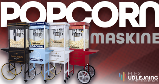 Lej en Popcornmaskine - Se alle maskiner her!